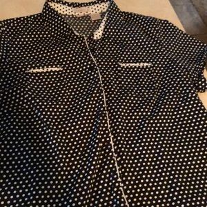 Cap sleeve cotton cute blouse